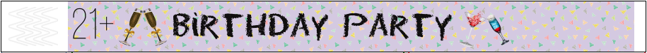 21st Birthday Wristbands