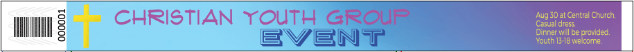 Church Youth Event Wristbands