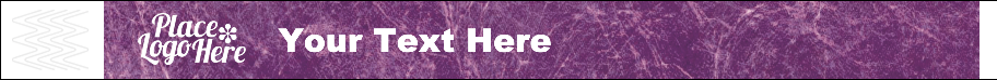 Purple Custom Wristbands With Logo