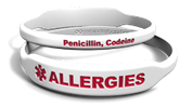 Allergy Medical Alert Rectangle Marquee